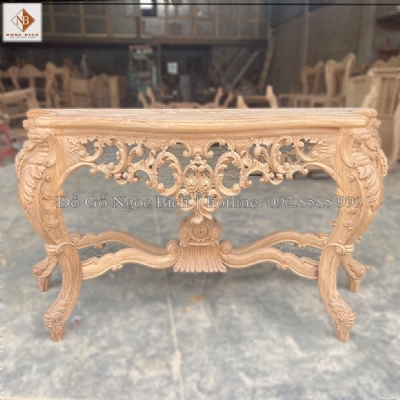 Bàn bán nguyệt trang trí 
