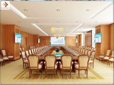 Báo giá bàn họp trực tuyến gỗ tự nhiên 