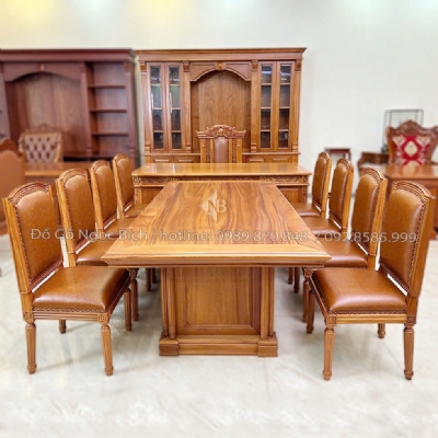Bộ sản phẩm bàn ghế họp phòng Chủ Tịch 