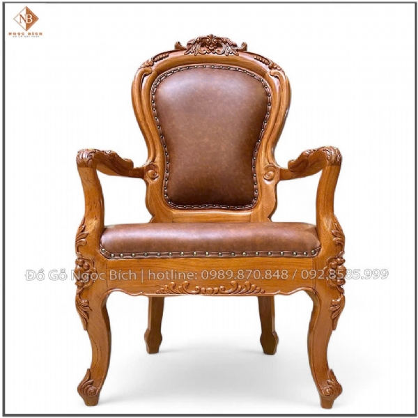 Ghế chủ toạ phòng họp trực tuyến gỗ tự nhiên
