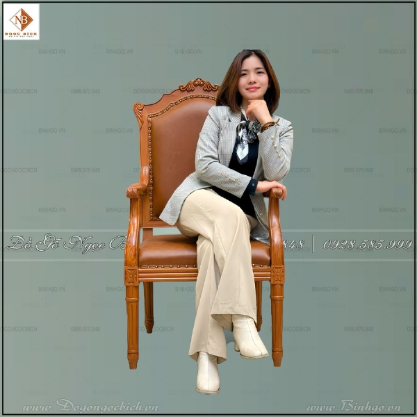 Putin 2 – Ghế Gỗ Gõ Thiết Kế Thanh Thoát