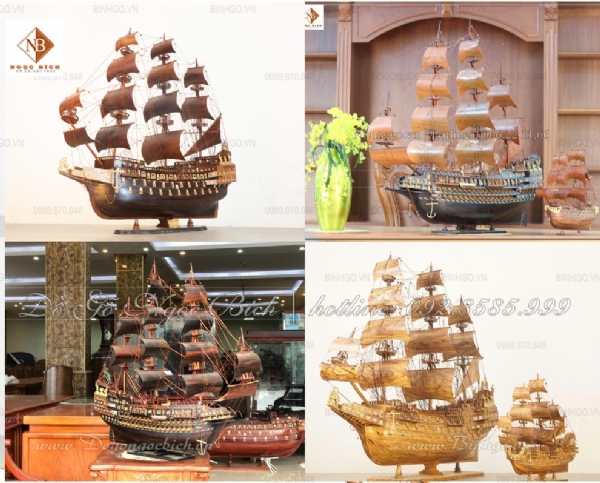 Thuyền phong thủy gỗ quý - Điểm nhấn tạo nên giá trị thượng lưu