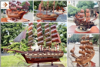 Tổng hợp mô hình thuyền buồm gỗ xuất khẩu năm 2024
