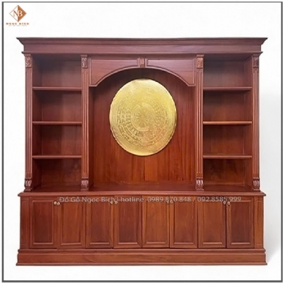 Tủ tài liệu chất liệu gỗ gõ đỏ