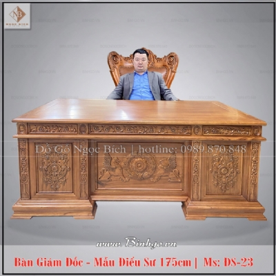 Bàn giám đốc mẫu Điểu Sư 175cm