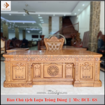 Bàn làm việc của Chủ Tịch gỗ tự nhiên