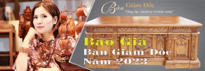 Báo giá bàn giám đốc gỗ tự nhiên năm 2023