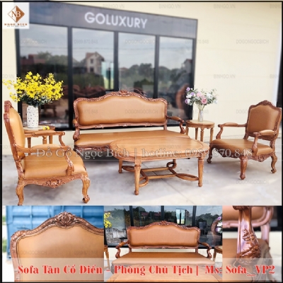 Sofa tân cổ điển kiểu phòng làm việc của Chủ Tịch