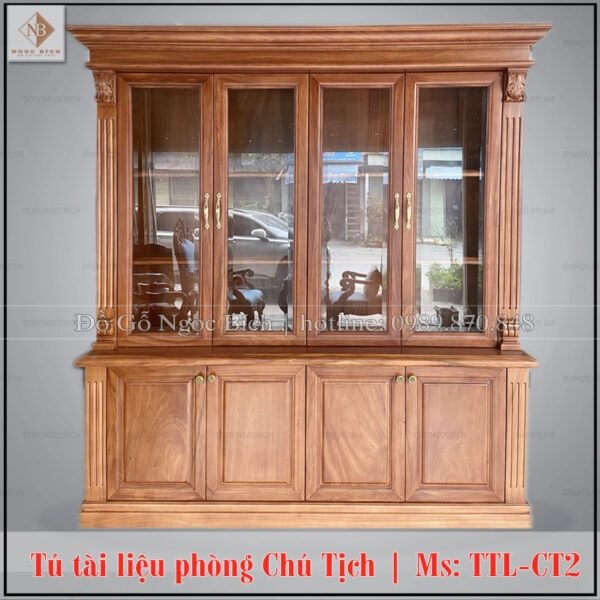 Top 2 mẫu tủ tài liệu gỗ đẹp nhất năm 2024