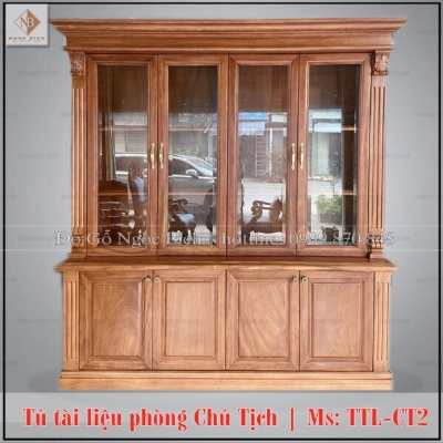 Top 2 mẫu tủ tài liệu gỗ đẹp nhất năm 2024