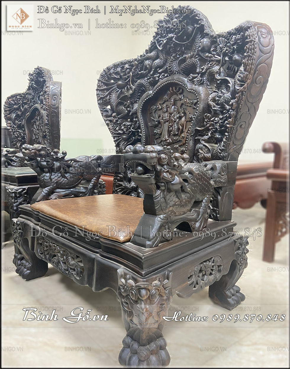 Ghế đơn bộ bàn ghế Bát Mã