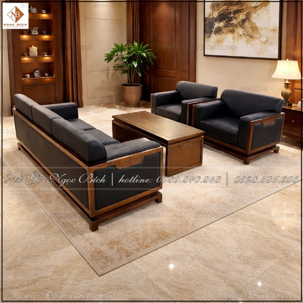 Sofa gỗ cao cấp phong cách giám đốc