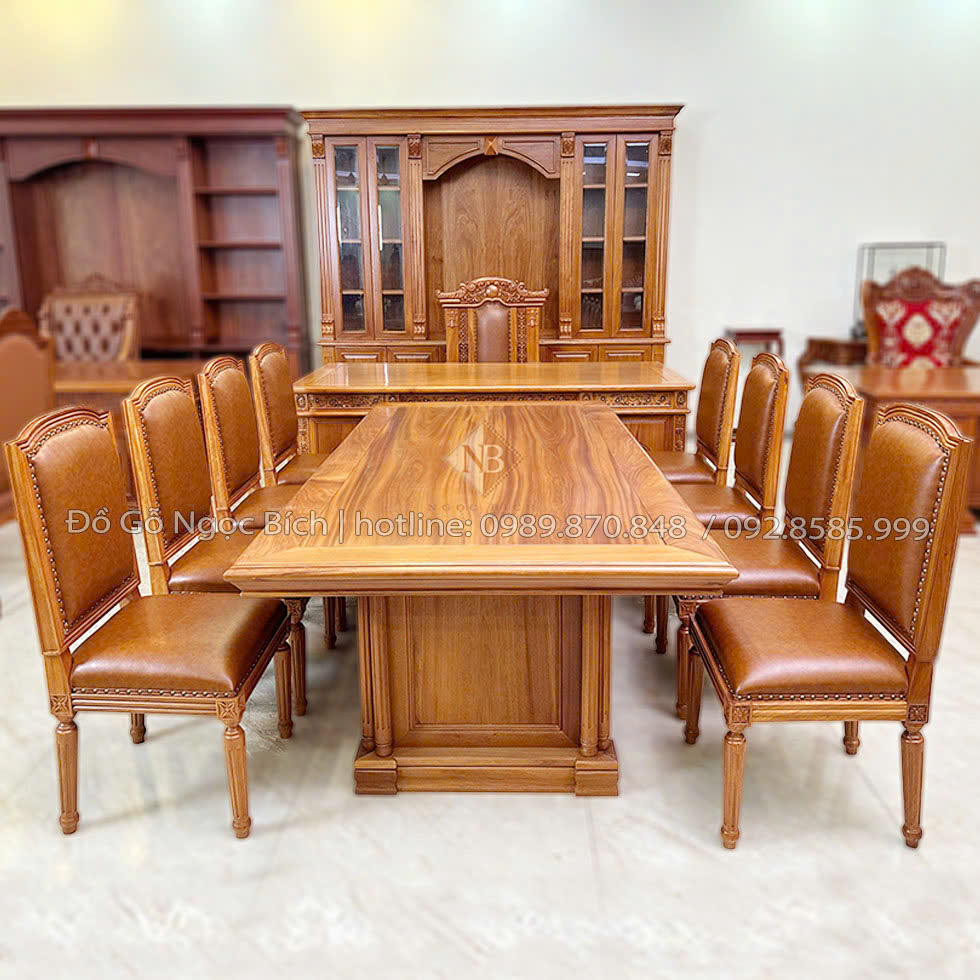 Bộ sản phẩm bàn ghế họp phòng Chủ Tịch