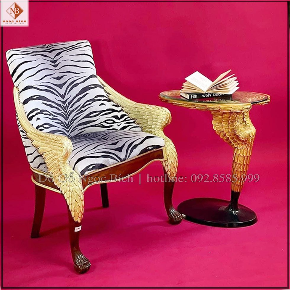Bộ bàn trà hình cánh chim được lấy cảm hứng từ thần thoại Hy Lạp