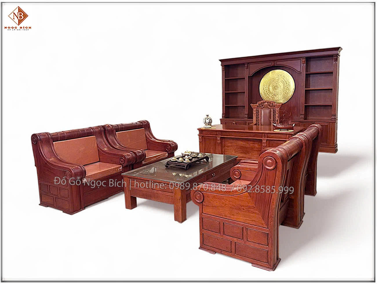 bộ sản phẩm tạo ấn tượng mạnh mẽ cho đối tác khi đến thăm không gian làm việc 