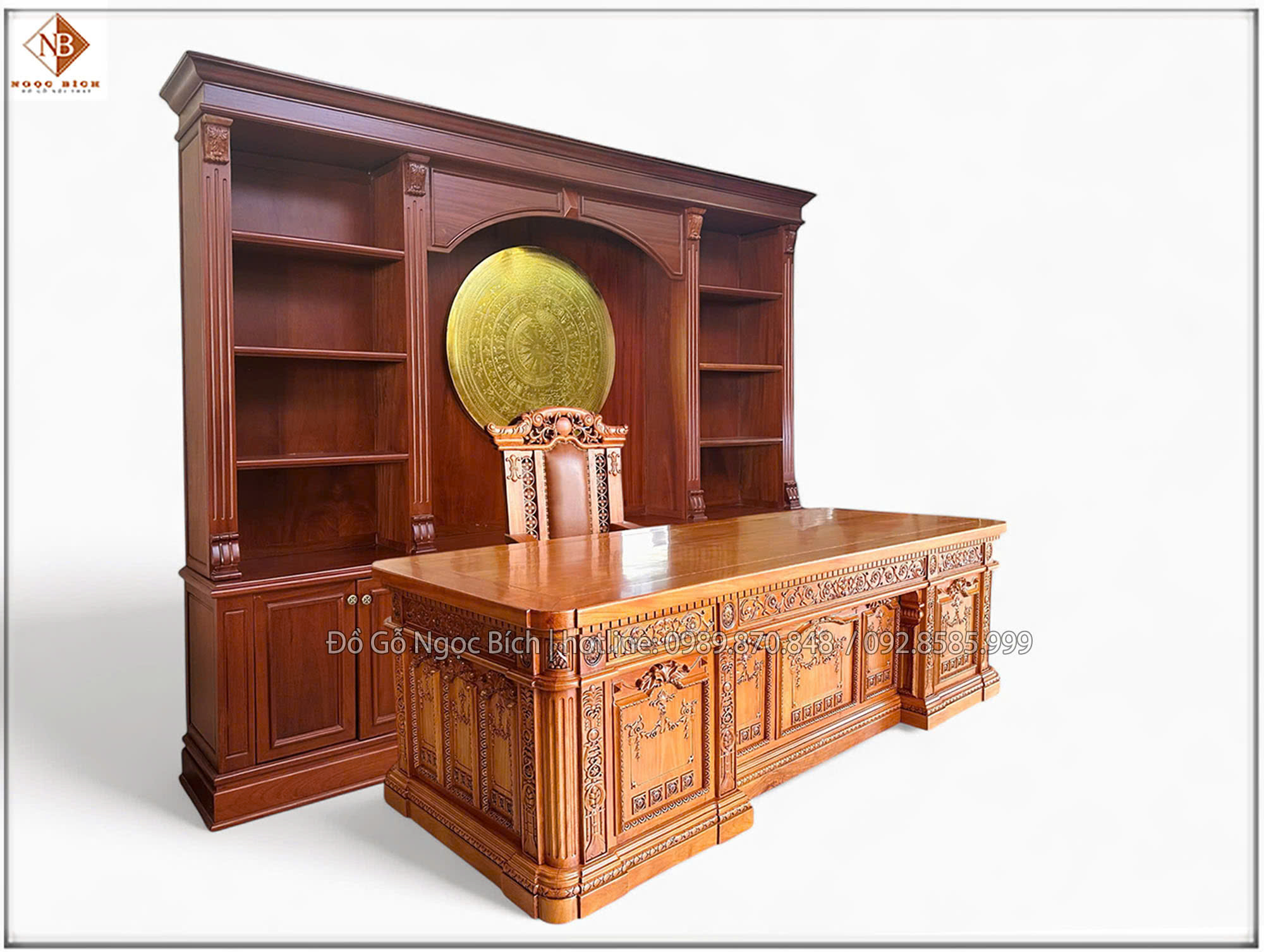 Chất liệu gỗ gõ đỏ đẳng cấp , bền vững