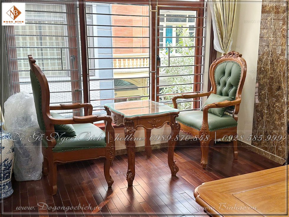Bộ bàn trà giúp tạo không gian lịch sự , trang nhã 
