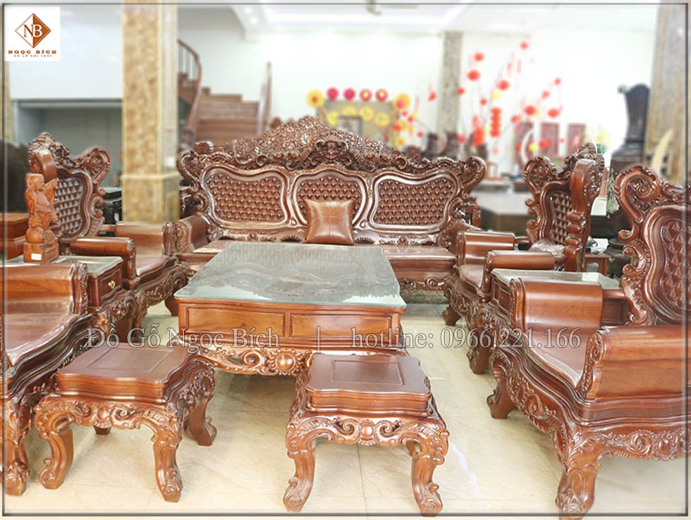 Bộ gồm 10 món chất liệu gỗ hương