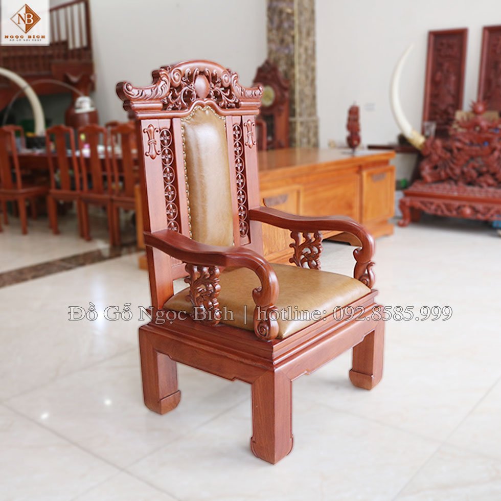 Ghế Chủ Tọa gỗ tự nhiên 