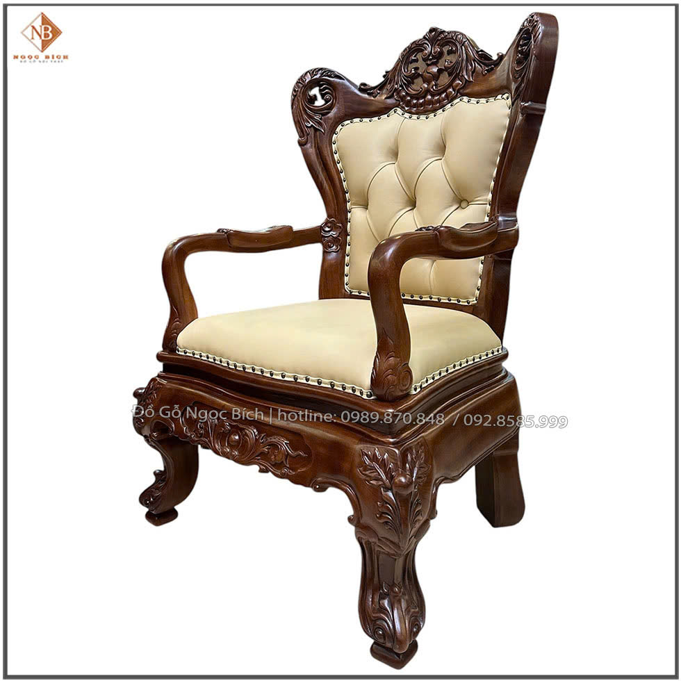 Dáng ghế bề thế , khẳng định vị thế của người sở hữu