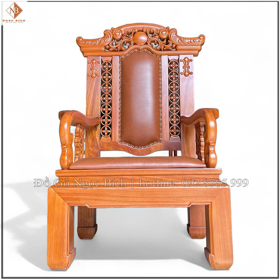 Ghế làm việc của Chủ Tọa chất liệu gỗ tự nhiên