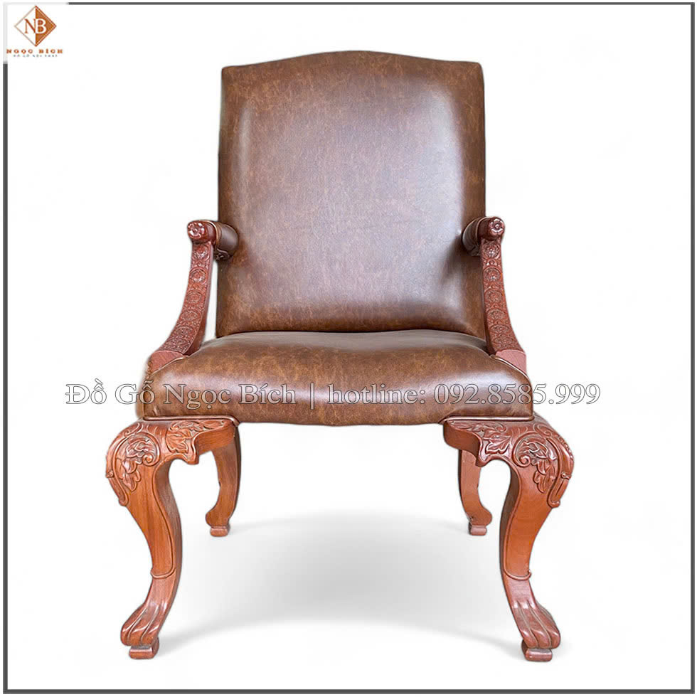 Ghế Obama bọc da nâu