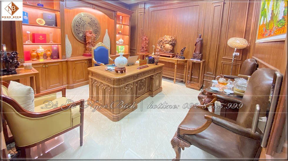 Nội thất phòng Lãnh Đạo gỗ tự nhiên