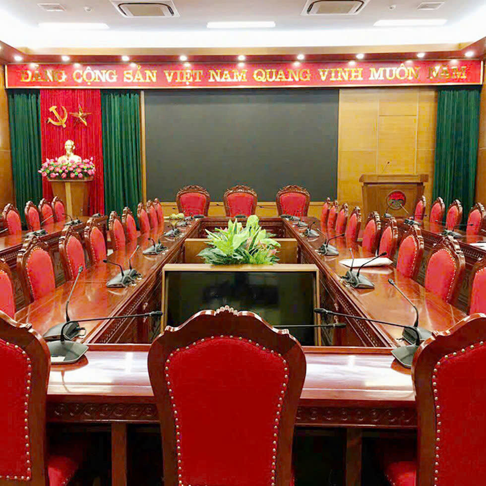 Bàn ghế phòng họp trực tuyến cơ quan cấp Bộ