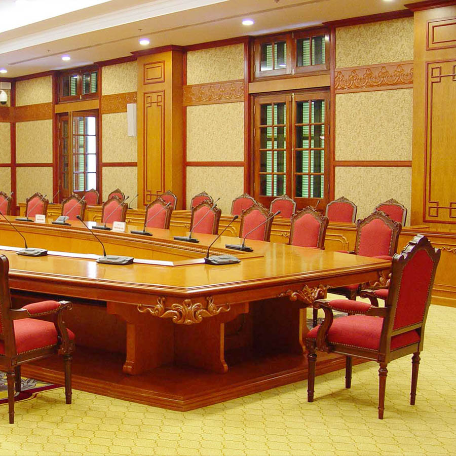 bàn ghế phòng họp trực tuyến cấp Trung Ương