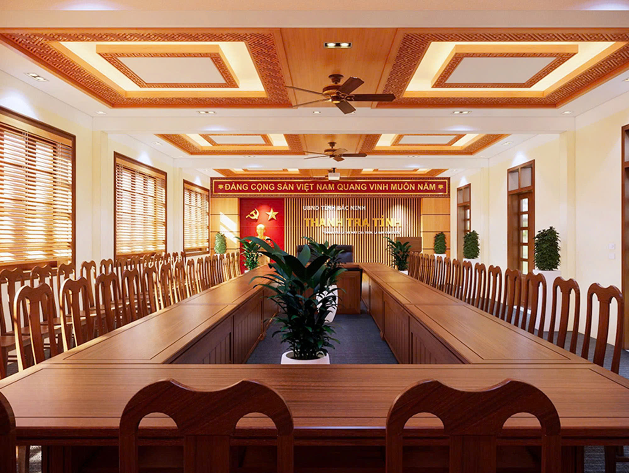 Phòng họp nơi đáp ứng đầy đủ họp , thảo luận
