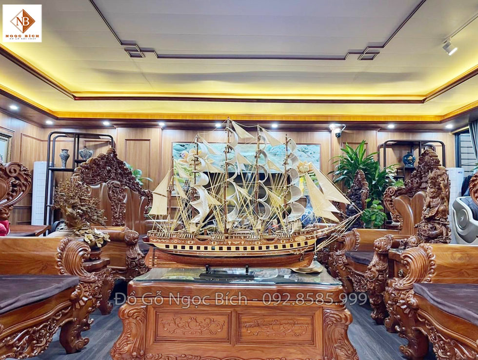 Mô hình thuyền buồm vải kích thước lớn