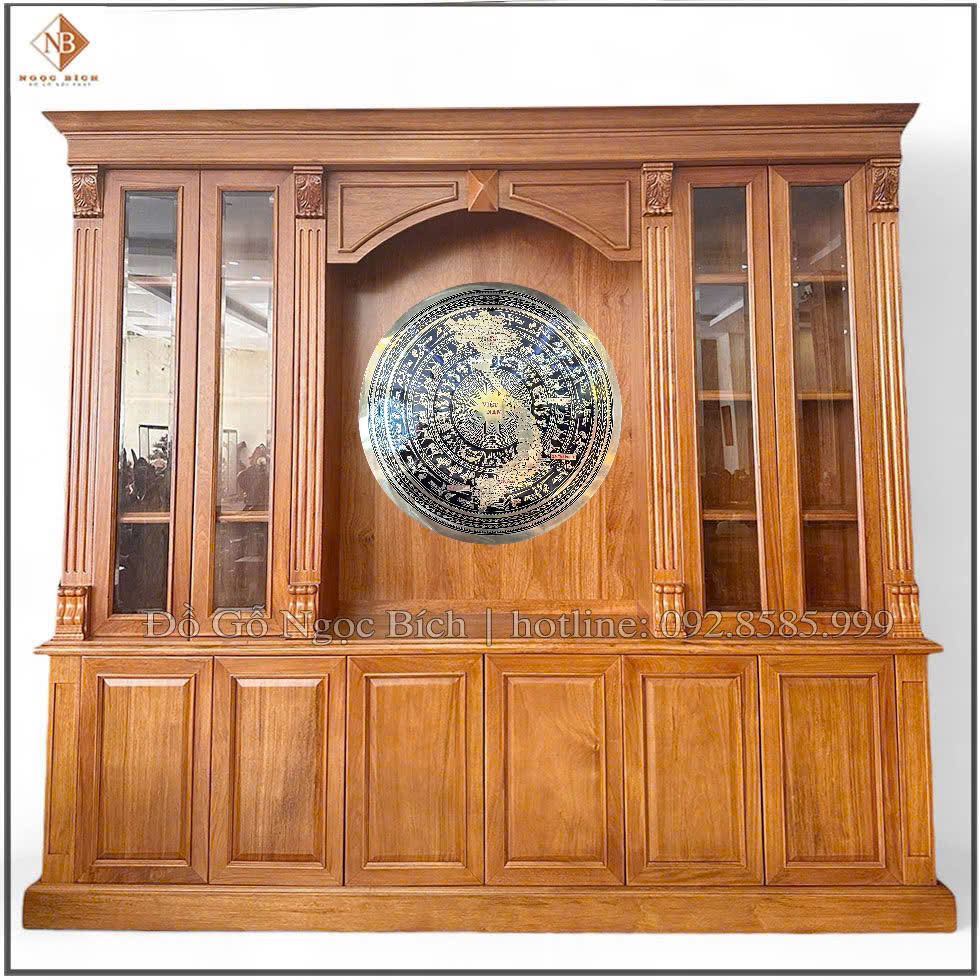 Tủ tài liệu có kính phòng Chủ Tịch