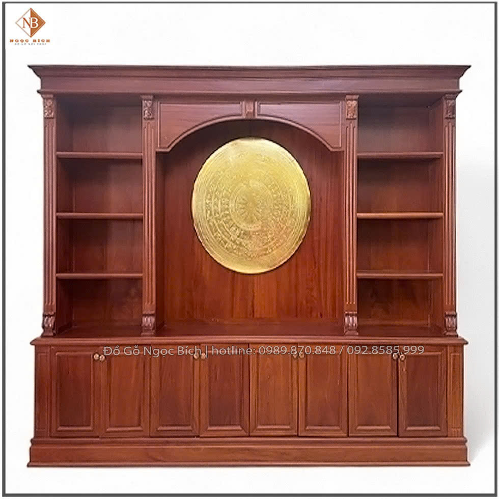 Tủ tài liệu gỗ gõ đỏ