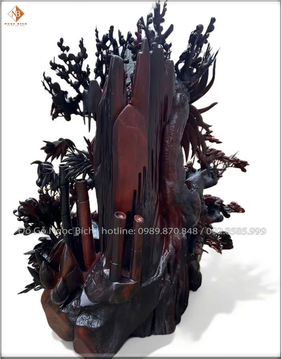 Chất liệu gỗ trắc đen đỏ 