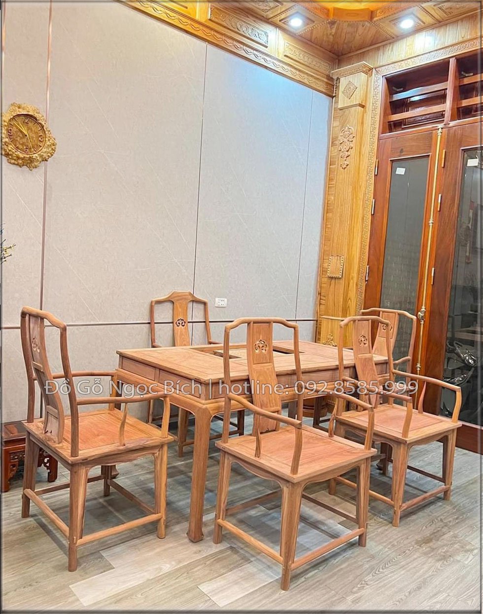 Bộ bàn trà 1 bàn và 6 ghế