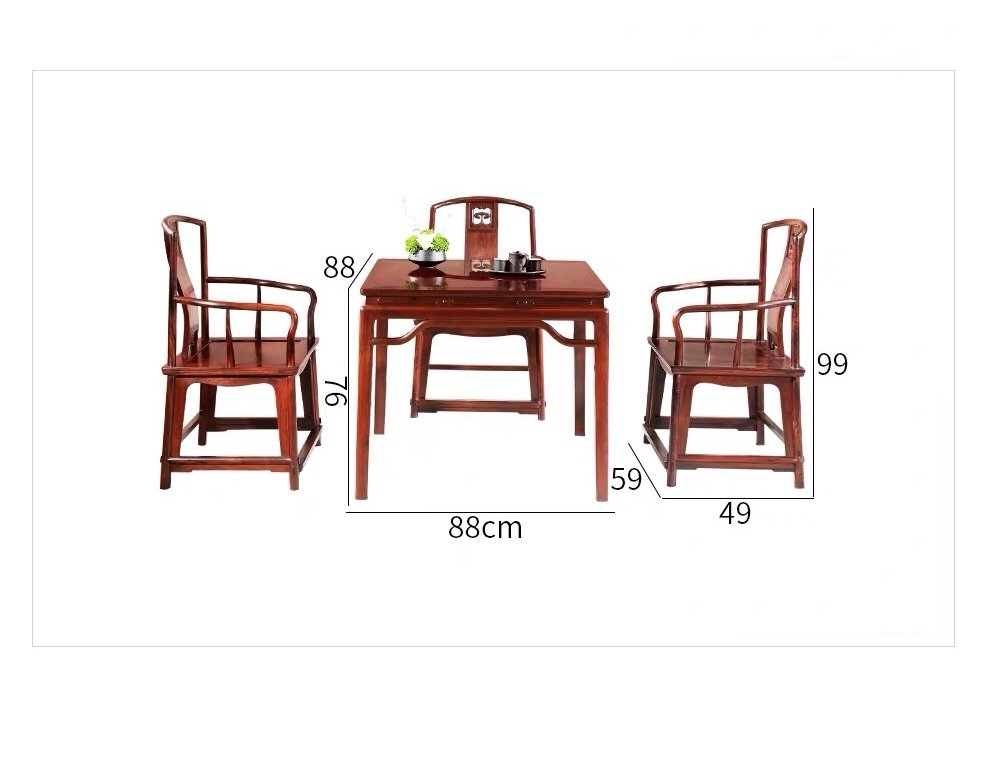 Bộ gồm 4 món , 1 bàn và 3 ghế